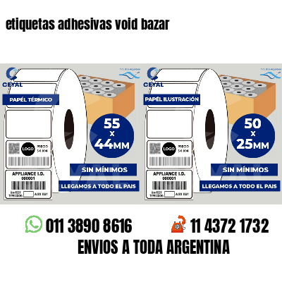 etiquetas adhesivas void bazar