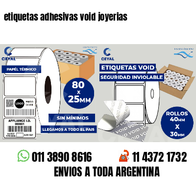 etiquetas adhesivas void joyerias