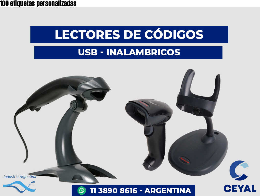 100 etiquetas personalizadas