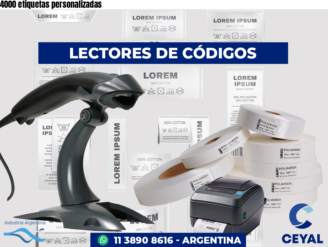 4000 etiquetas personalizadas