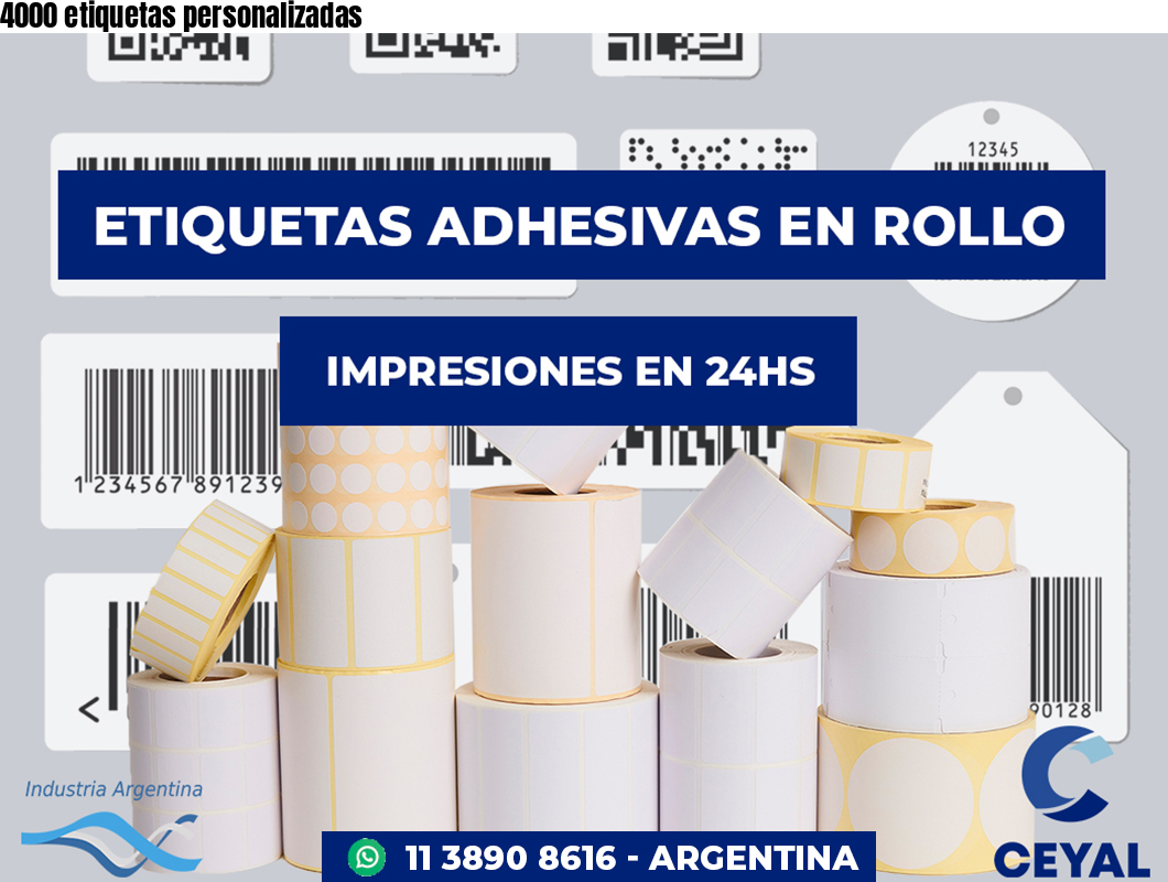4000 etiquetas personalizadas