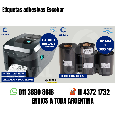 Etiquetas adhesivas Escobar