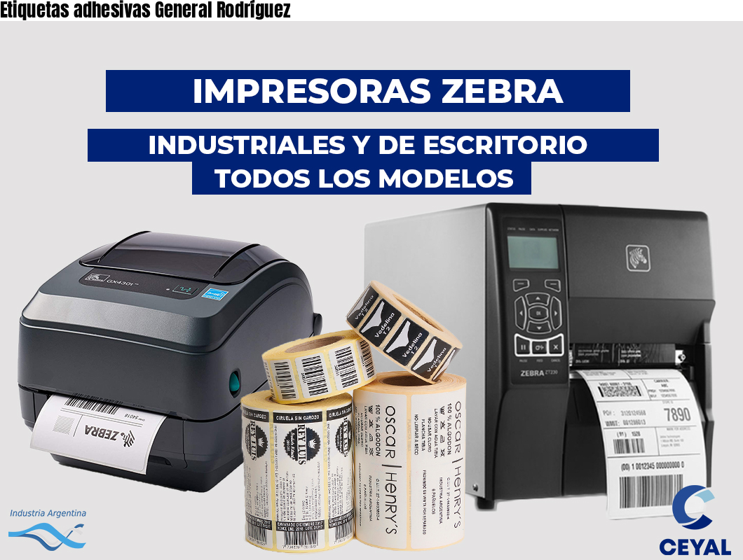 Etiquetas adhesivas General Rodríguez