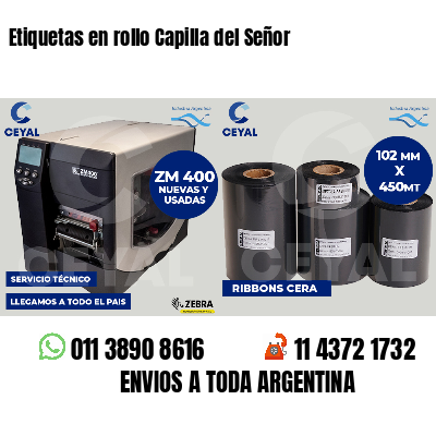Etiquetas en rollo Capilla del Señor
