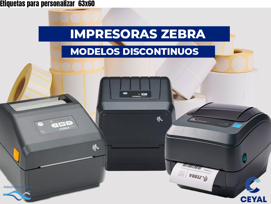 Etiquetas para personalizar  63x60