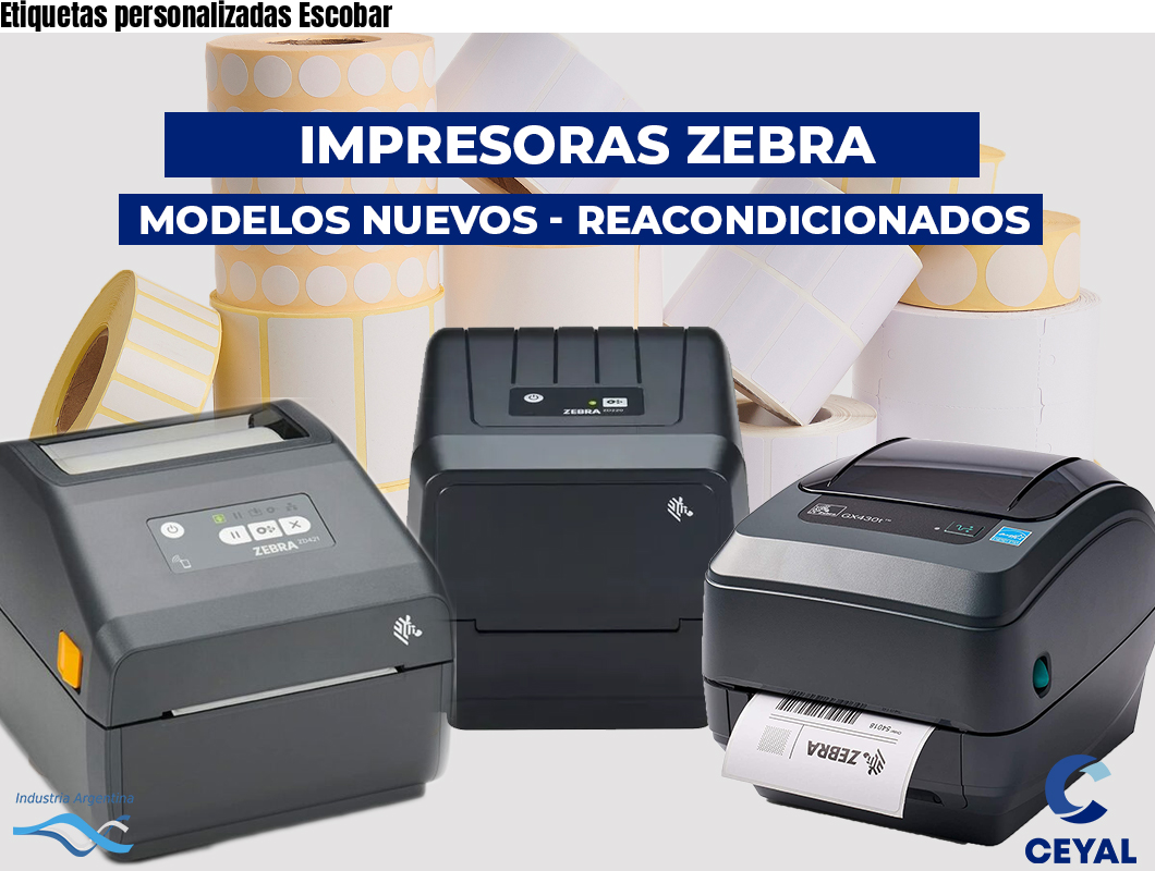 Etiquetas personalizadas Escobar