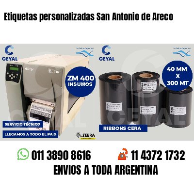 Etiquetas personalizadas San Antonio de Areco