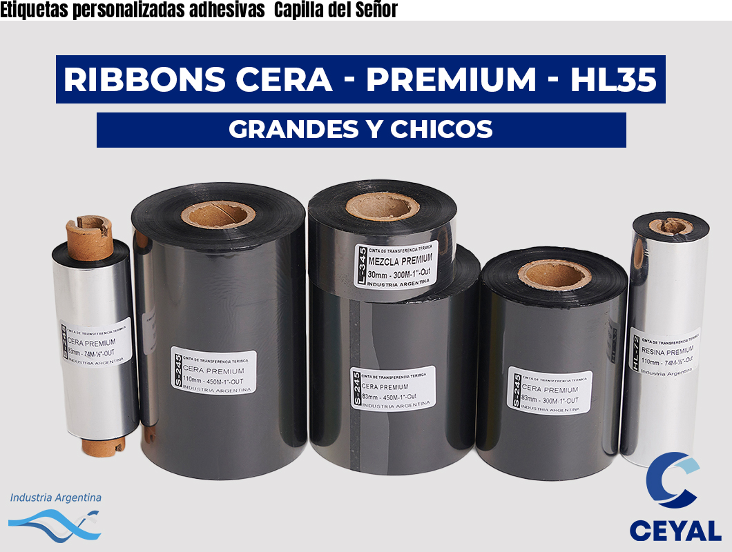 Etiquetas personalizadas adhesivas  Capilla del Señor