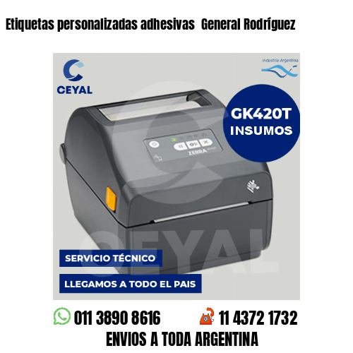 Etiquetas personalizadas adhesivas  General Rodríguez