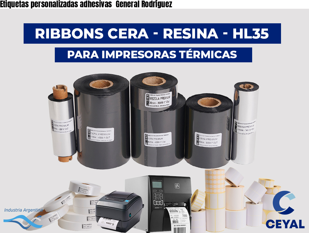 Etiquetas personalizadas adhesivas  General Rodríguez