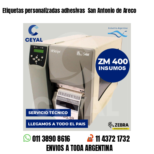 Etiquetas personalizadas adhesivas San Antonio de Areco