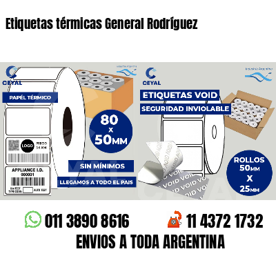 Etiquetas térmicas General Rodríguez