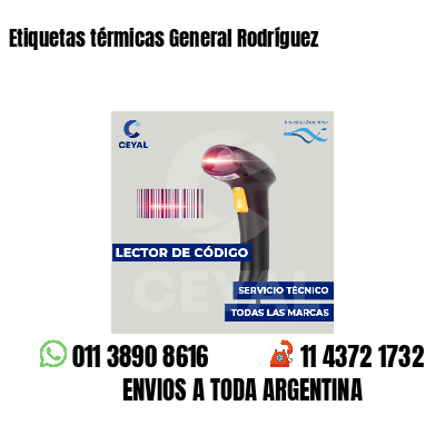 Etiquetas térmicas General Rodríguez