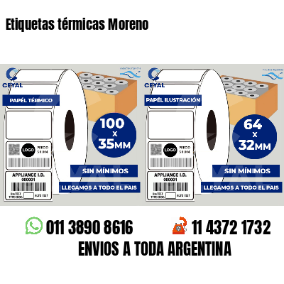 Etiquetas térmicas Moreno