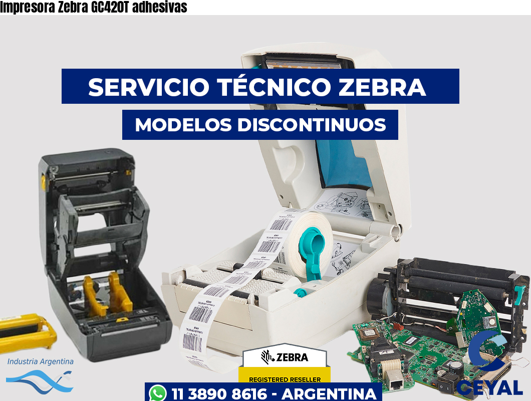 Impresora Zebra GC420T adhesivas