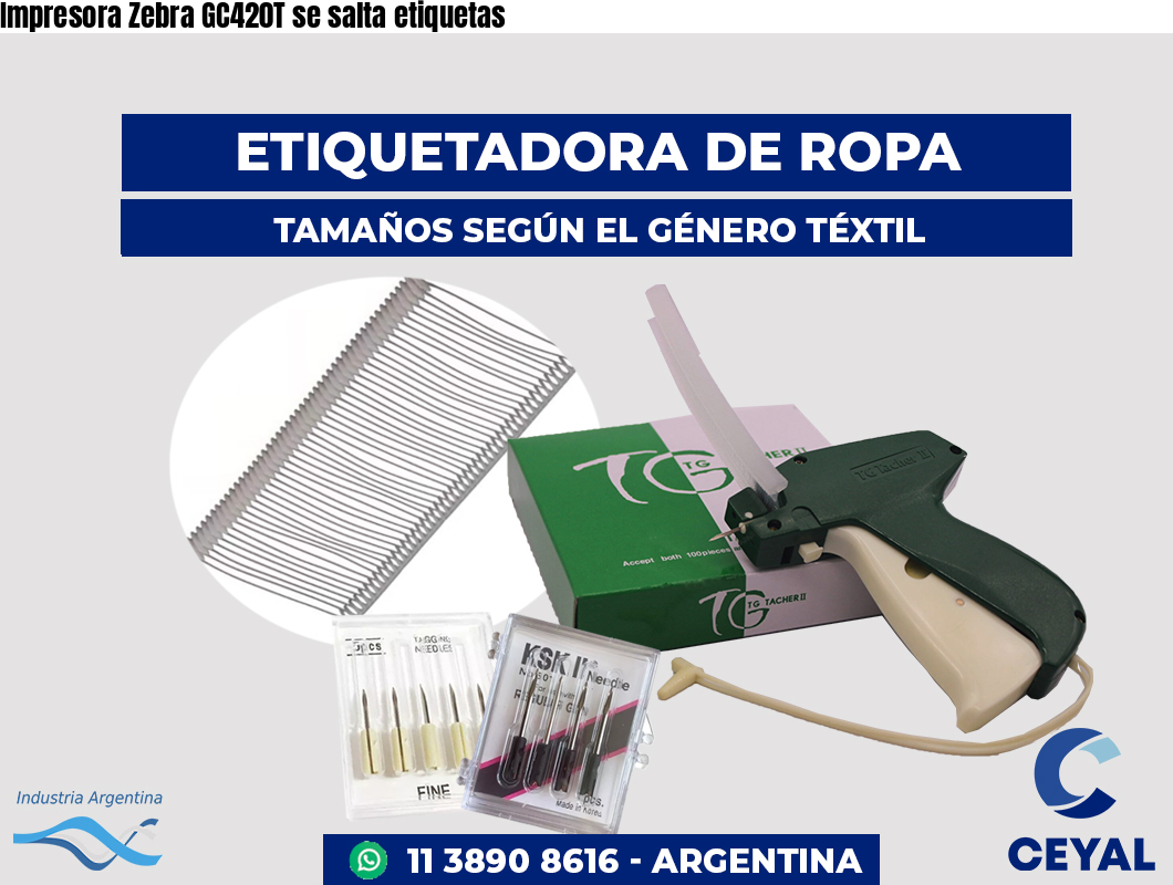 Impresora Zebra GC420T se salta etiquetas