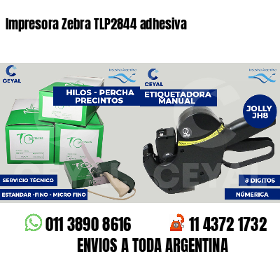 Impresora Zebra TLP2844 adhesiva
