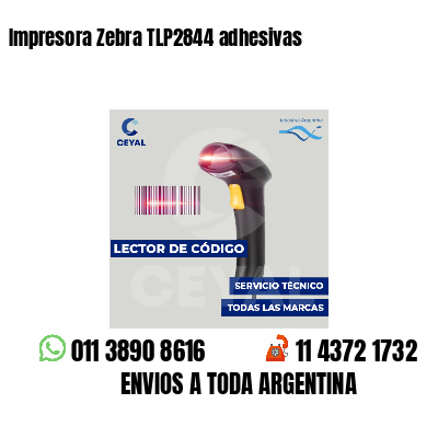 Impresora Zebra TLP2844 adhesivas