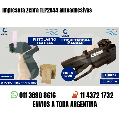 Impresora Zebra TLP2844 autoadhesivas