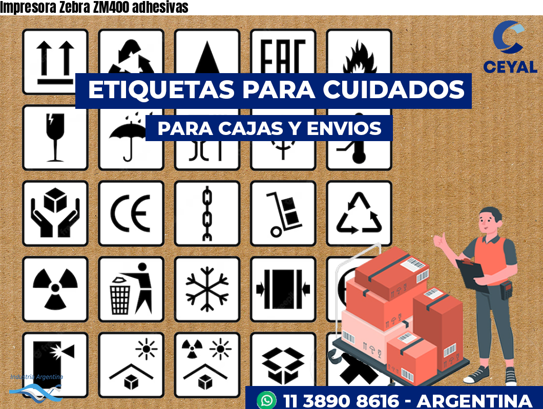Impresora Zebra ZM400 adhesivas