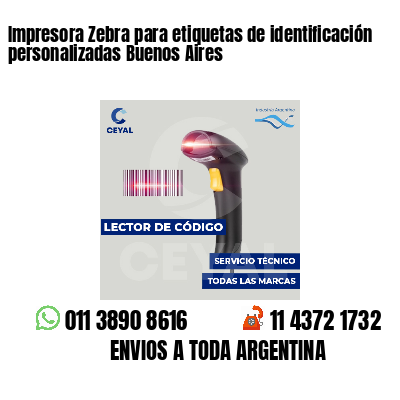 Impresora Zebra para etiquetas de identificación personalizadas Buenos Aires