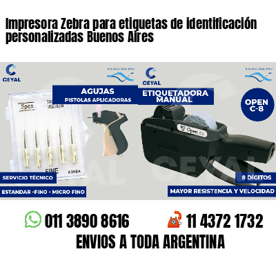 Impresora Zebra para etiquetas de identificación personalizadas Buenos Aires