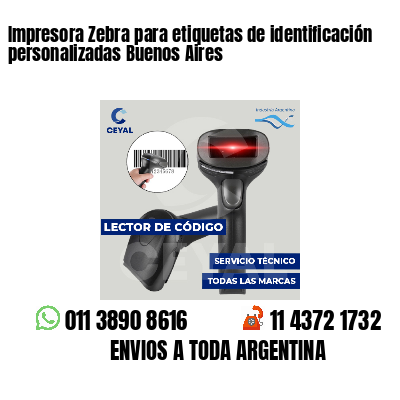 Impresora Zebra para etiquetas de identificación personalizadas Buenos Aires