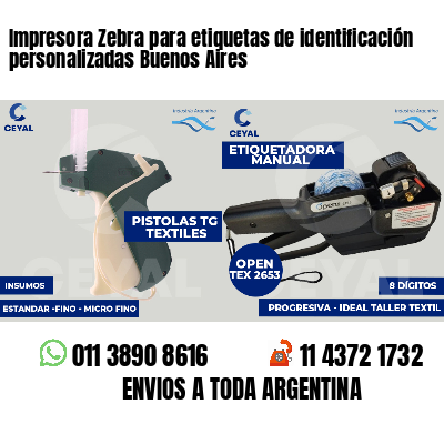 Impresora Zebra para etiquetas de identificación personalizadas Buenos Aires