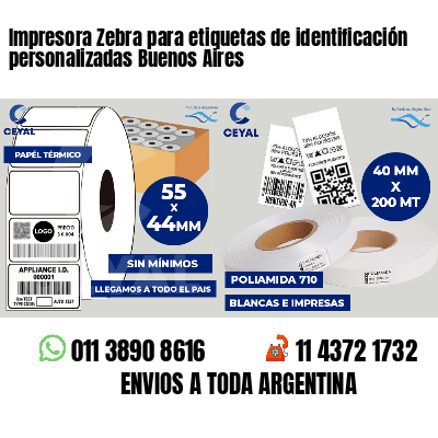 Impresora Zebra para etiquetas de identificación personalizadas Buenos Aires