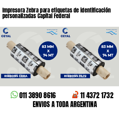 Impresora Zebra para etiquetas de identificación personalizadas Capital Federal
