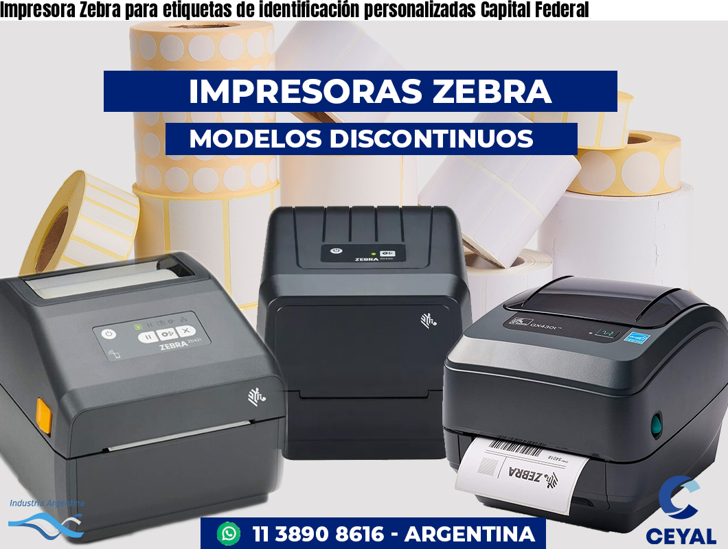Impresora Zebra para etiquetas de identificación personalizadas Capital Federal