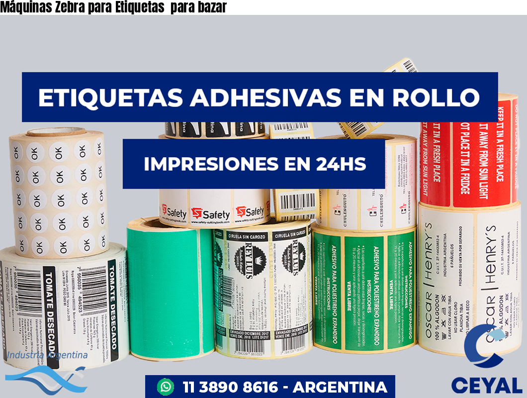 Máquinas Zebra para Etiquetas  para bazar