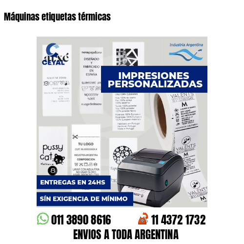 Máquinas etiquetas térmicas