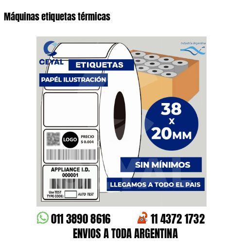 Máquinas etiquetas térmicas