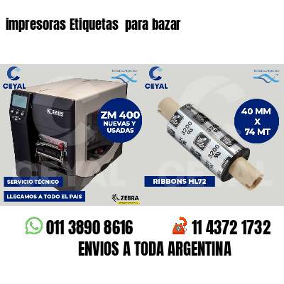 impresoras Etiquetas para bazar