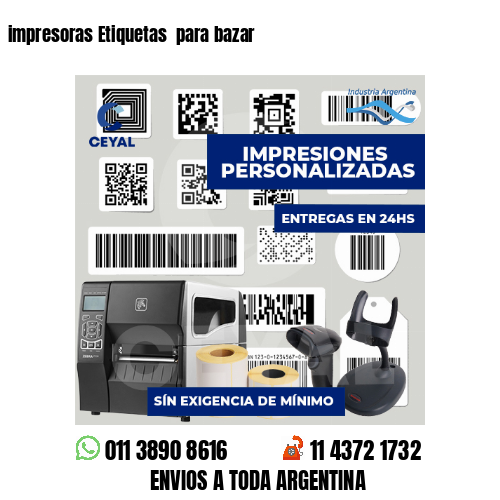 impresoras Etiquetas  para bazar