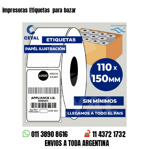 impresoras Etiquetas  para bazar