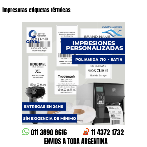 impresoras etiquetas térmicas