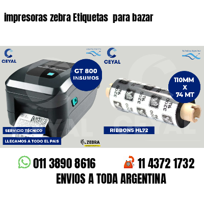 impresoras zebra Etiquetas para bazar