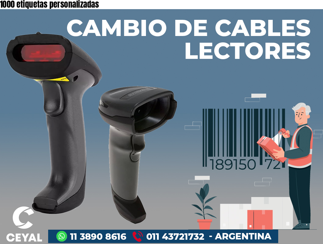 1000 etiquetas personalizadas