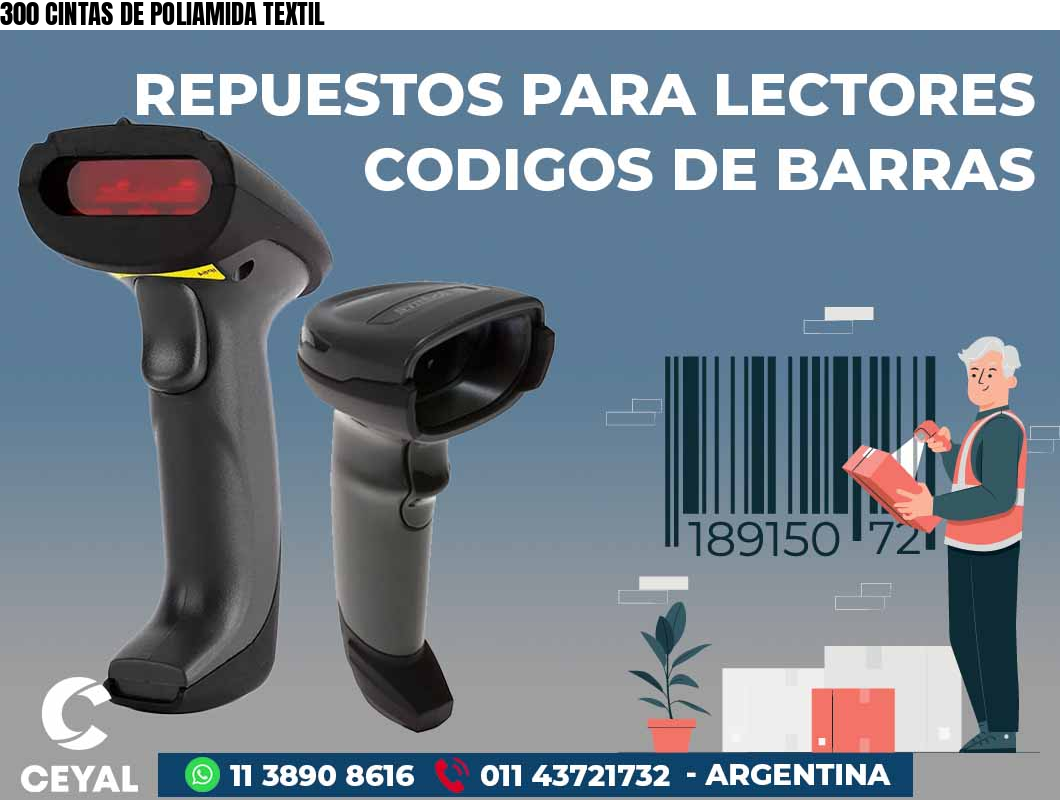 300 CINTAS DE POLIAMIDA TEXTIL