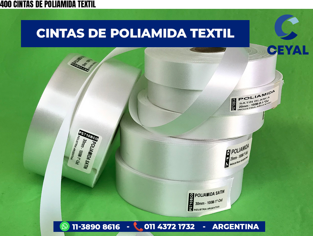 400 CINTAS DE POLIAMIDA TEXTIL