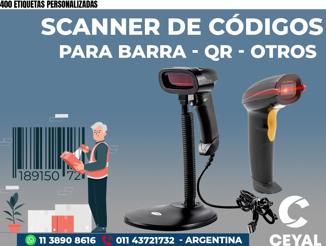 400 ETIQUETAS PERSONALIZADAS
