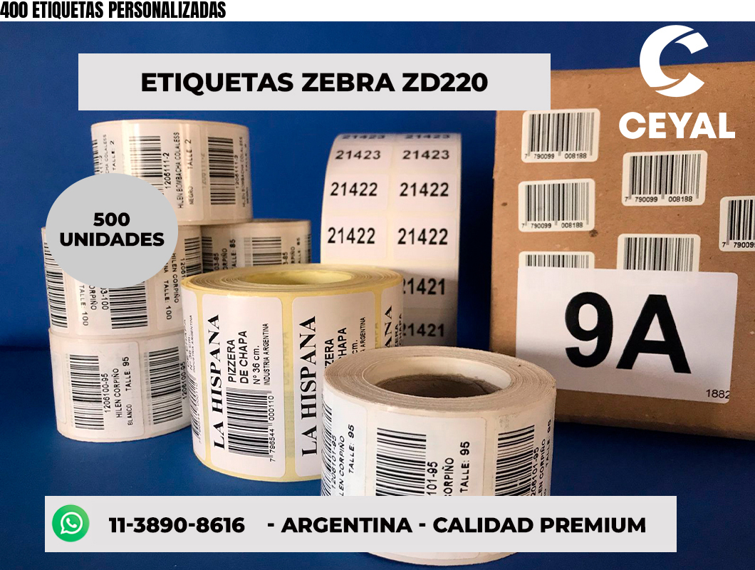 400 ETIQUETAS PERSONALIZADAS