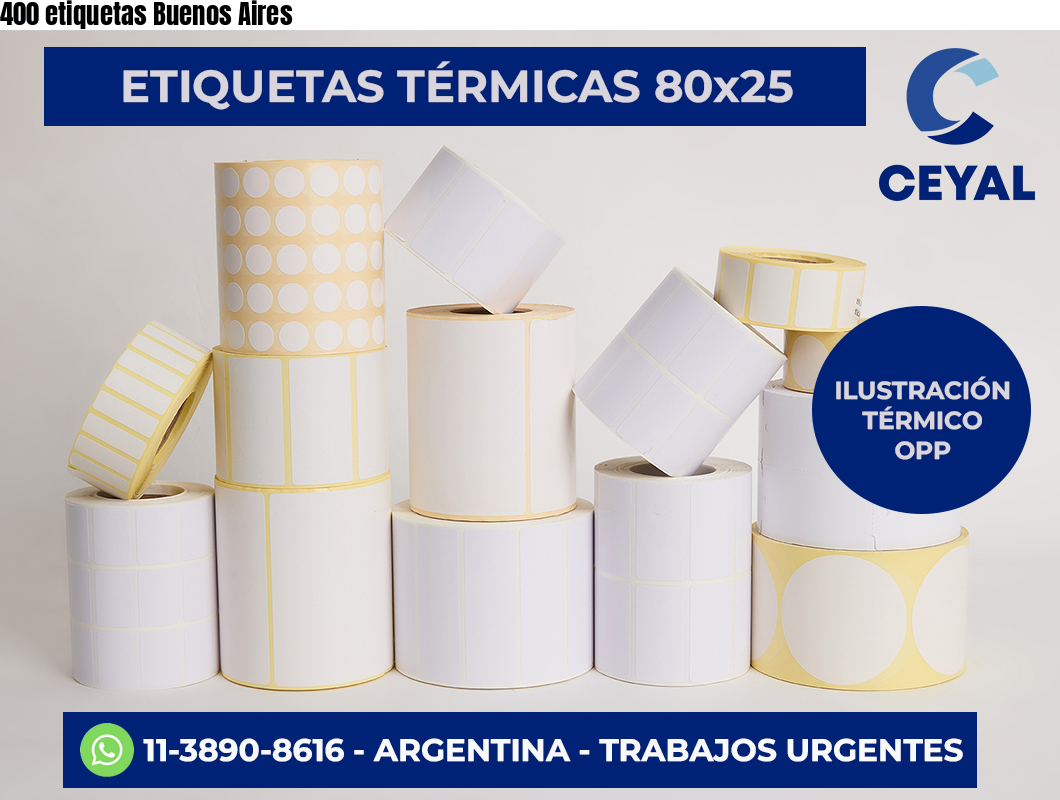 400 etiquetas Buenos Aires