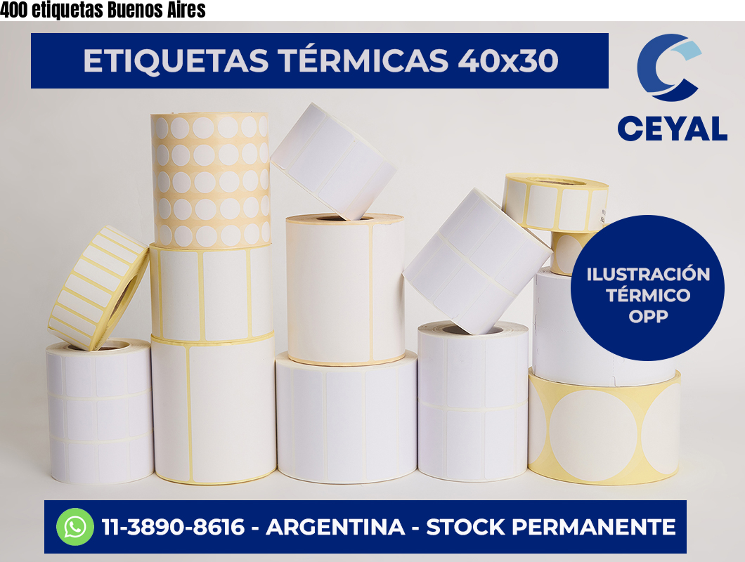 400 etiquetas Buenos Aires