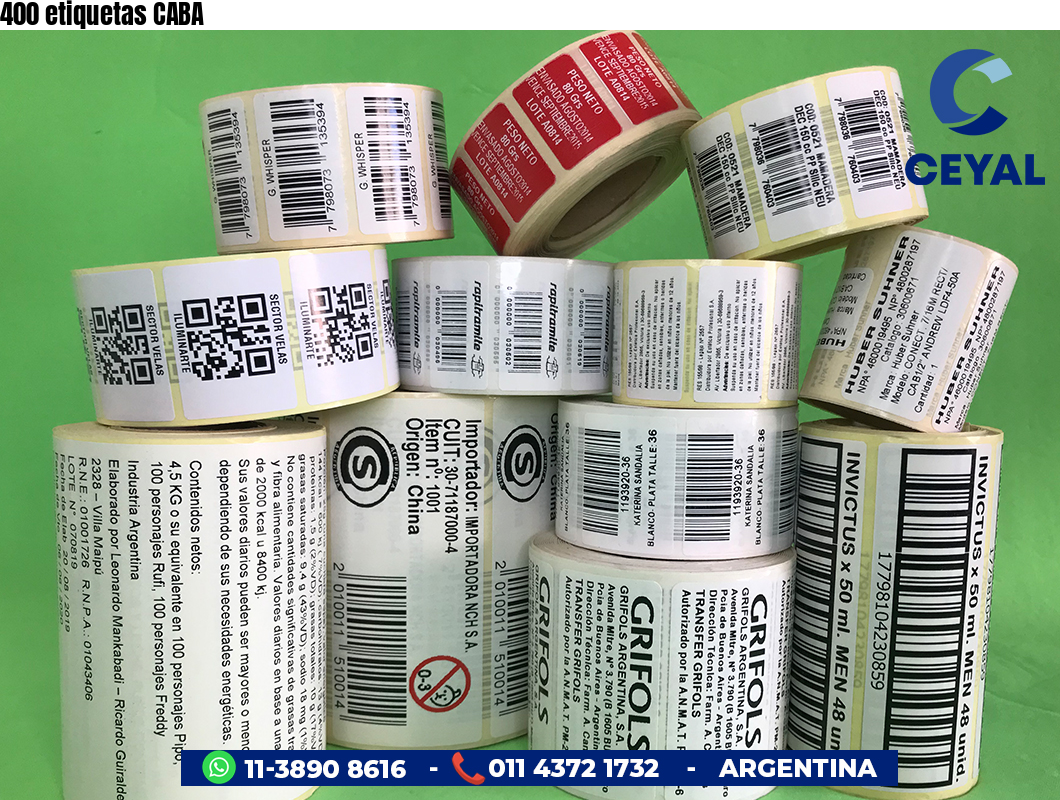 400 etiquetas CABA