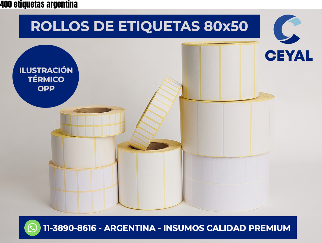 400 etiquetas argentina