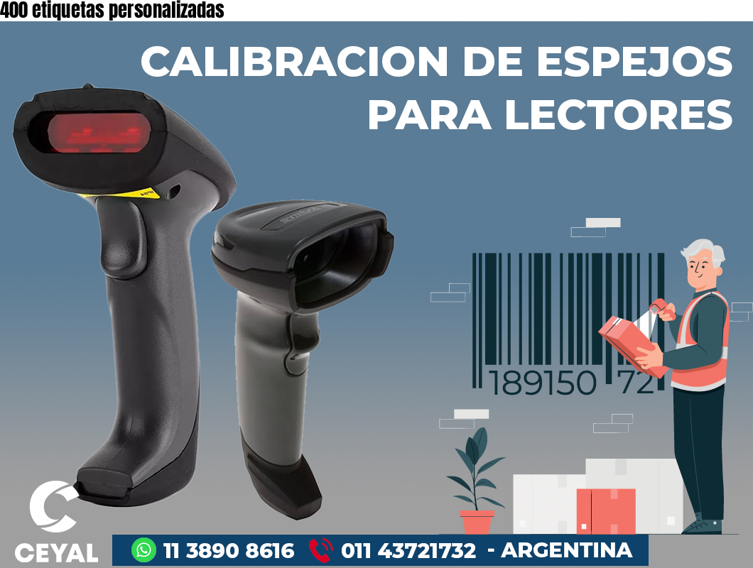 400 etiquetas personalizadas
