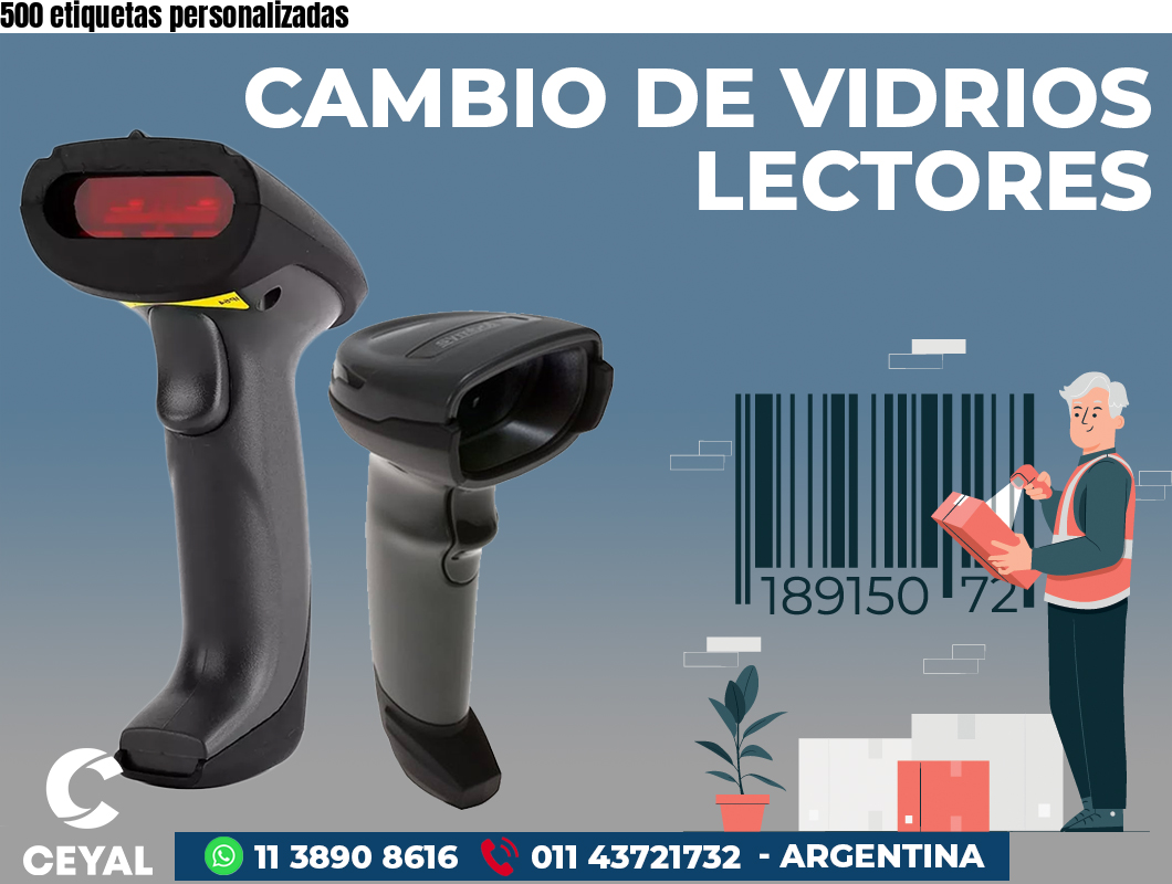 500 etiquetas personalizadas